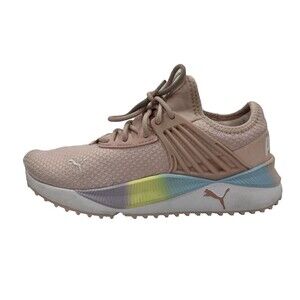 PUMA Girls' Pacer Future Rainbow Running Shoes PinK Pastel Big Girls 6C‎